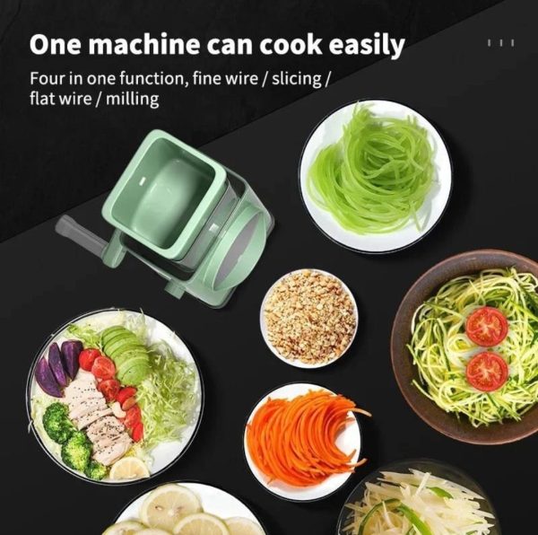4 In 1 Handheld Electric Vegetable Cutter Chili Slicer